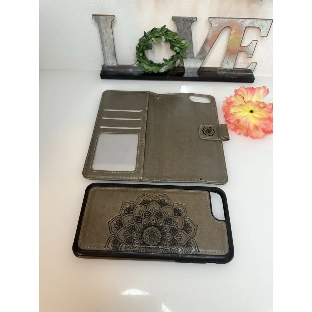 Caseowl Wallet Mandala Design‎ Two Pc Detachable Case Compatible With iPhone 12